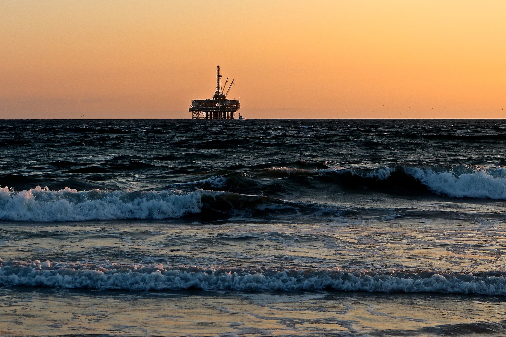 Oil exploration in the sea